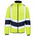 Hi-Vis Reflective 2-Tone Puffer Jacket Yellow/Navy additional 1