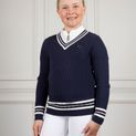 Coldstream Ng Horndean Knitted V-Neck Jumper Child Navy additional 5
