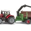 Siku Massey Ferguson With Forestry Trailer additional 1