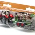 Siku Massey Ferguson With Forestry Trailer additional 6