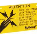 Rutland Warning Sign, yellow additional 3
