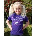 Bcc "Love Me Love My Pony" Childrens T-Shirt 61 Purple additional 3