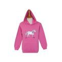 British Country Collection Dancing Unicorn Childs Hoodie - P 71 Pink additional 2
