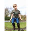 British Country Collection Offroader &amp; Dogs Childrens T-Shir 77 Olive additional 2