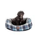Danish Design Fatface Fleece Check Deluxe Slumber Bed Grey/Blue additional 1