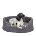 Danish Design Fleece Charcoal Rrows Slumber Bed Grey additional 1