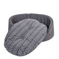 Danish Design Fleece Charcoal Rrows Slumber Bed Grey additional 2