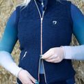 Elevate Teddy Fleece Gilet By Hy Equestrian Navy additional 5