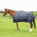 Stormx Original 0g T/O Rug Thellwell Rosettes &amp; Rascals Turnout Rug Navy/Dusty Rose/Rose Gold additional 10