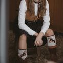 Waring Brooke Feral Stallion Socks Tan additional 2