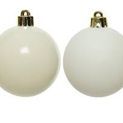 Shatterproof Baubles Wool White x4 additional 2