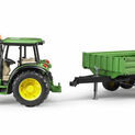 Bruder John Deere 5115M Tractor with Tipping Trailer 1:16 additional 2
