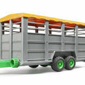 Bruder Livestock Trailer with 1 Cow 1:16 additional 1