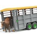 Bruder Livestock Trailer with 1 Cow 1:16 additional 3
