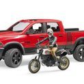 Bruder RAM 2500 Power Wagon, Ducati Desert Sled Scrambler and Driver 1:16 additional 1