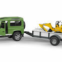 Bruder Land Rover Defender with Trailer, JCB and Construction Worker 1:16 additional 5