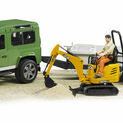 Bruder Land Rover Defender with Trailer, JCB and Construction Worker 1:16 additional 6