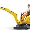 Bruder JCB Micro Excavator 8010 CTS &amp; Construction Worker Toy 1:16 additional 5