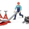 Bruder Figure and Garage Equipment Set 1:16 additional 1