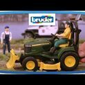 Bruder Bworld John Deere X949 Lawn Tractor with Trailer and Gardener 1:16 additional 2