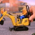 Bruder JCB Micro Excavator 8010 CTS &amp; Construction Worker Toy 1:16 additional 2