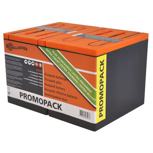 2 x Gallagher Electric Fence Battery 9V 175Ah