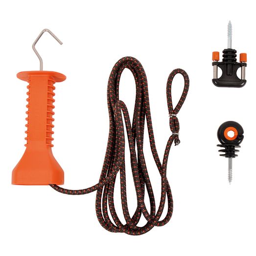 Gallagher 3 - 6m Gate Elastic Rope Set Terra (Brown)