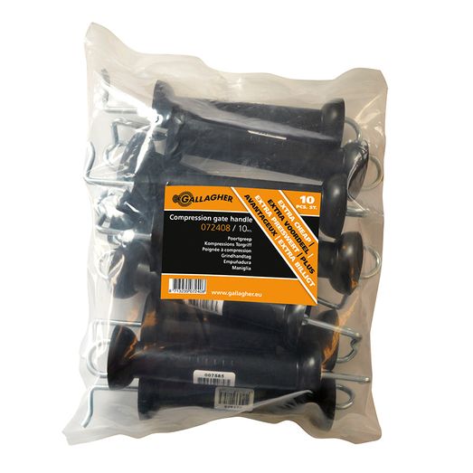 10 x Gallagher Compression Gate Handle Black