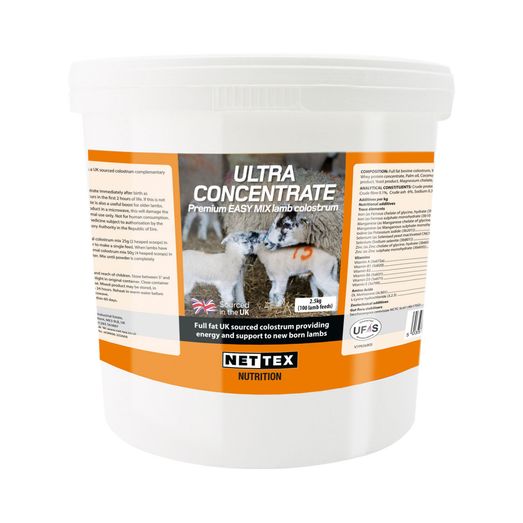 Nettex Ultra Concentrate Lamb Colostrum 2.5kg (100 Lamb)