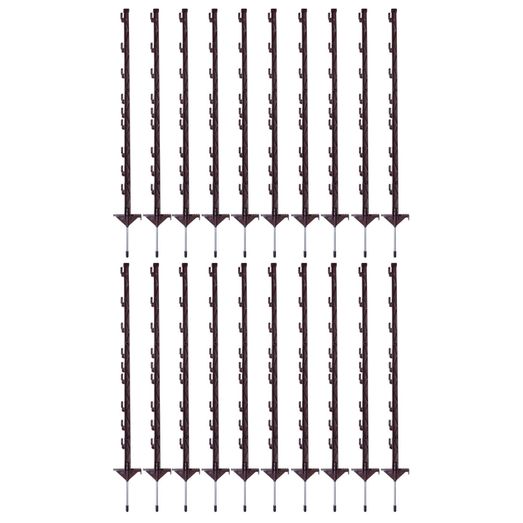 20 x 100cm Gallagher Vario Electric Fence Post Terra (Brown)