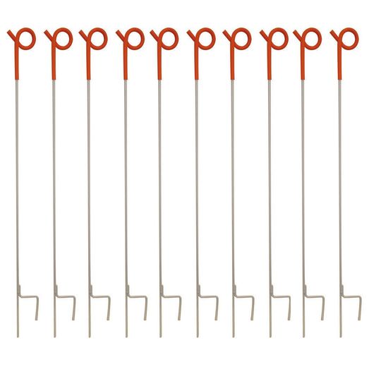 10 x 100cm Gallagher Orange Pigtail Electric Fence Post