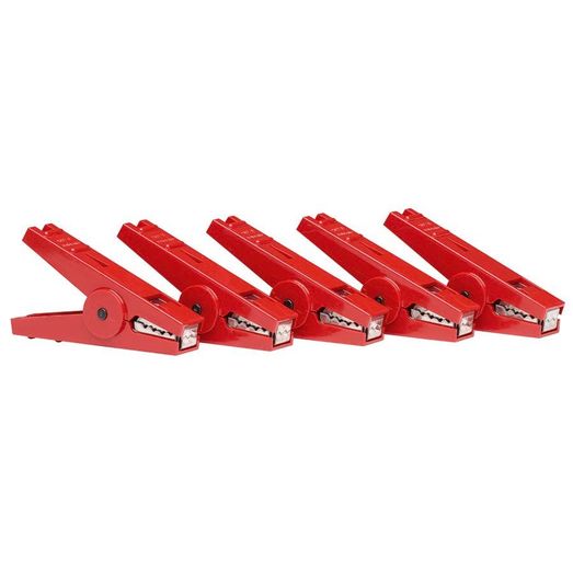 5 x Gallagher Crocodile Clip Red