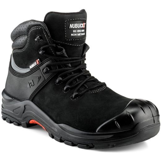 Buckler Nubuckz NKZ102BK S3 Black Safety Lace Boot