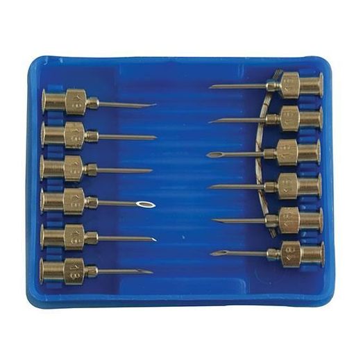 Cox Agri Luer Lock Needles 18G x 1/2" - Pack of 12
