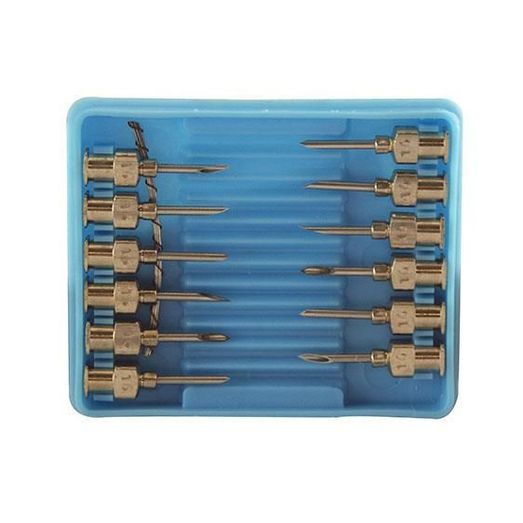 Cox Agri Luer Lock Needles 16G x 1/2" - Pack of 12