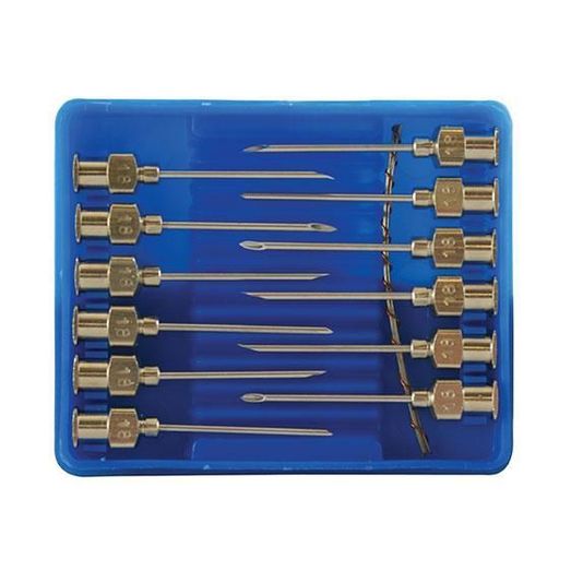 Cox Agri Luer Lock Needles 18G x 1" - Pack of 12