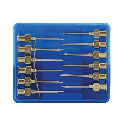 Cox Agri Luer Lock Needles 16G x 3/4" - Pack of 12