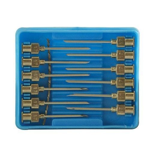 Cox Agri Luer Lock Needles 17G x 1" - Pack of 12
