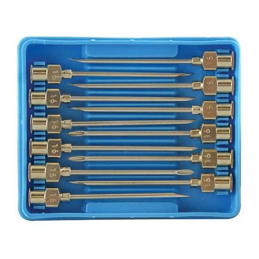 Cox Agri Luer Lock Needles 16G x 1 1/2" - Pack of 12