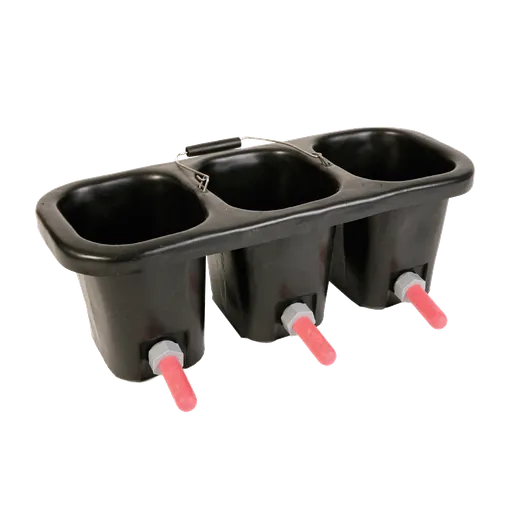 Agrihealth 3 Compartment Calf Feeder Bucket 3 Teat