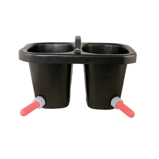 Agrihealth 2 Compartment Calf Feeder Bucket 2 Teat