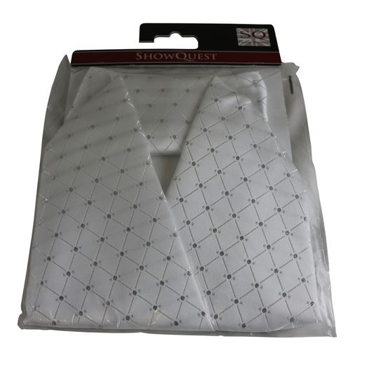 ShowQuest Stock Vintage Samlesbury Ready Tied - WHITE