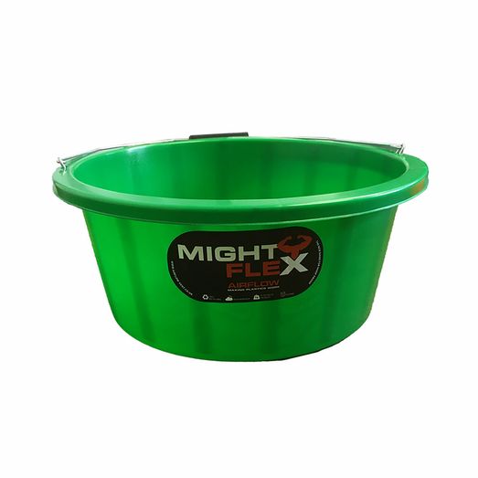 Hoof Proof Airflow MIGHTYFLEX Shallow Feeder/Multi Purpose Bucket - 15 Litre