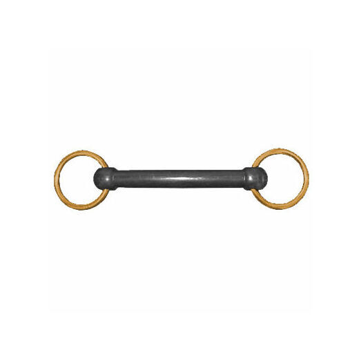 JHL Pro-Steel Bit Nylon Brass Ring Snaffle