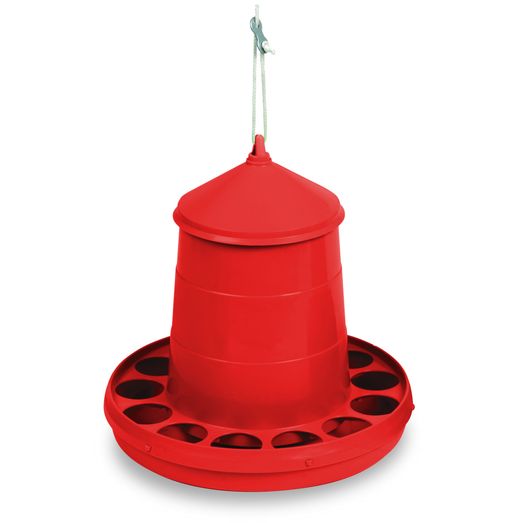Gaun Poultry Feeder Plastic Red