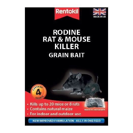 Buy Rentokil Rodine Rat & Mouse Killer Grain Bait from £8.99