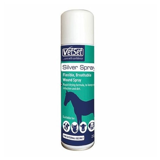 VetSet Aluminium Silver Spray - 200 ML