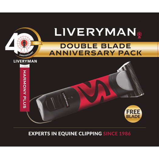 Liveryman Harmony Plus Clipper with Narrow 10 Blade 1.6mm - Double Blade Anniversary Pack
