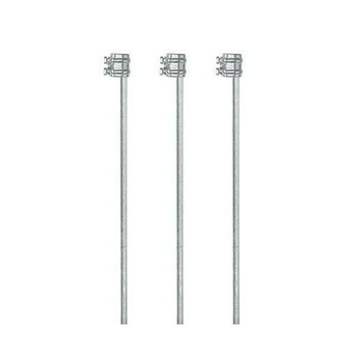 3 x 1m Gallagher Electric Fence Earthstake with Earth Clamp
