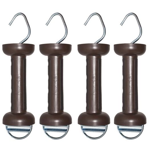 4 x Gallagher Soft Touch Gate Handle Terra (Brown) for Tape